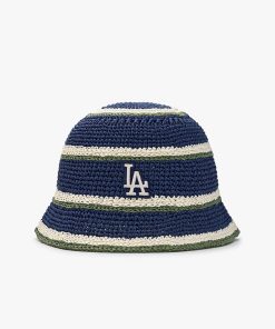 MLB - Nón bucket unisex dệt kim Stripe Summer 2