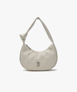 MLB - Túi đeo vai nữ Classic Mono Crack Embo Hobo